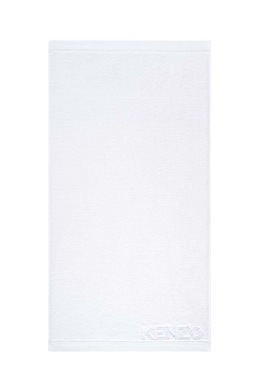 Velký bavlněný ručník Kenzo Iconic White 92x150?cm