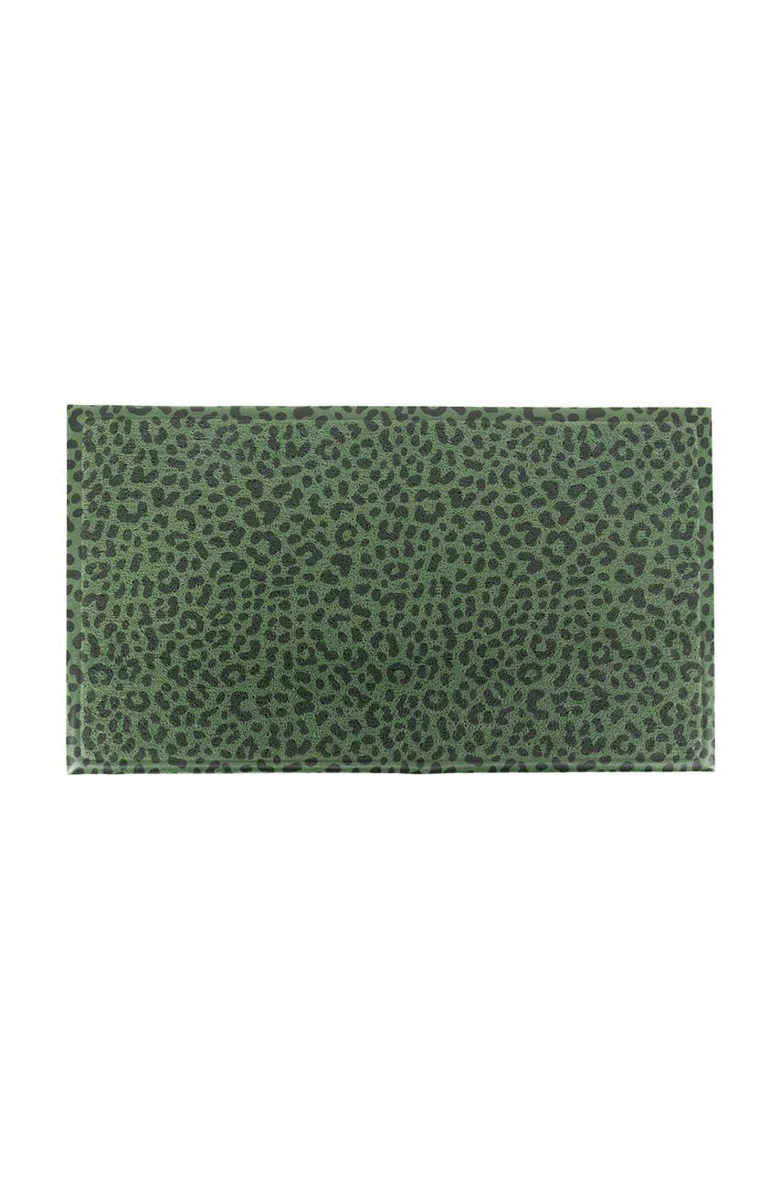 Artsy Doormats Pres Green Leopard Doormat