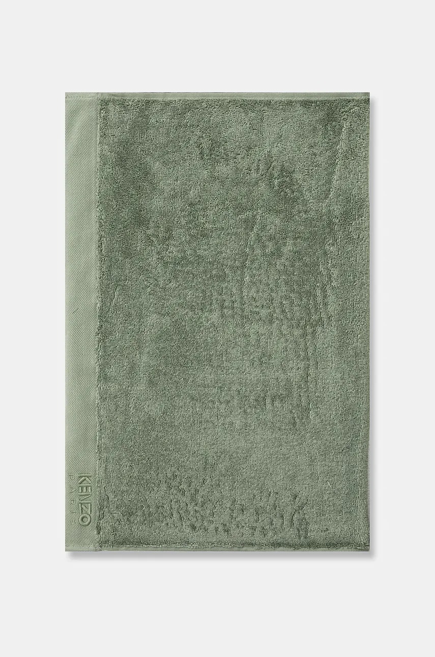 

Памучна кърпа Kenzo KZICONIC Céladon 55 x 100 cm, Зелен