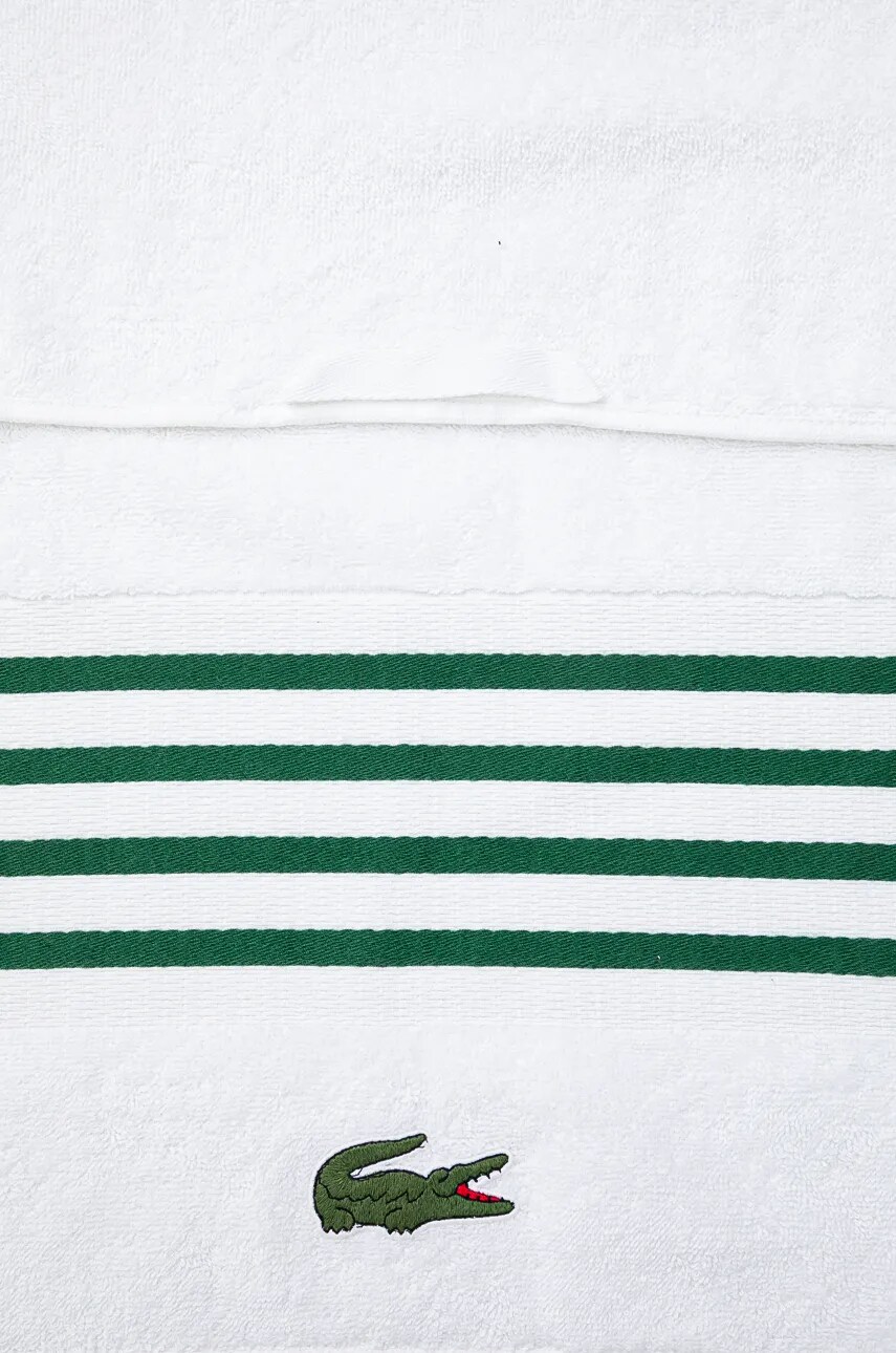 Lacoste pamut törölköző L Courtline Vert 90 x 150 cm termék 2. képe