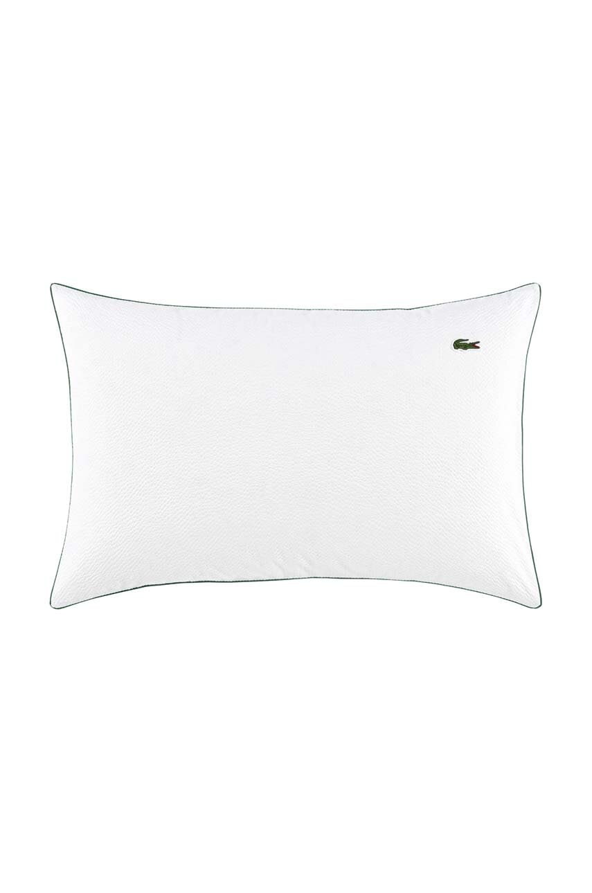 Levně Bavlněný povlak na polštář Lacoste L Tamis Blanc 50 x 75 cm