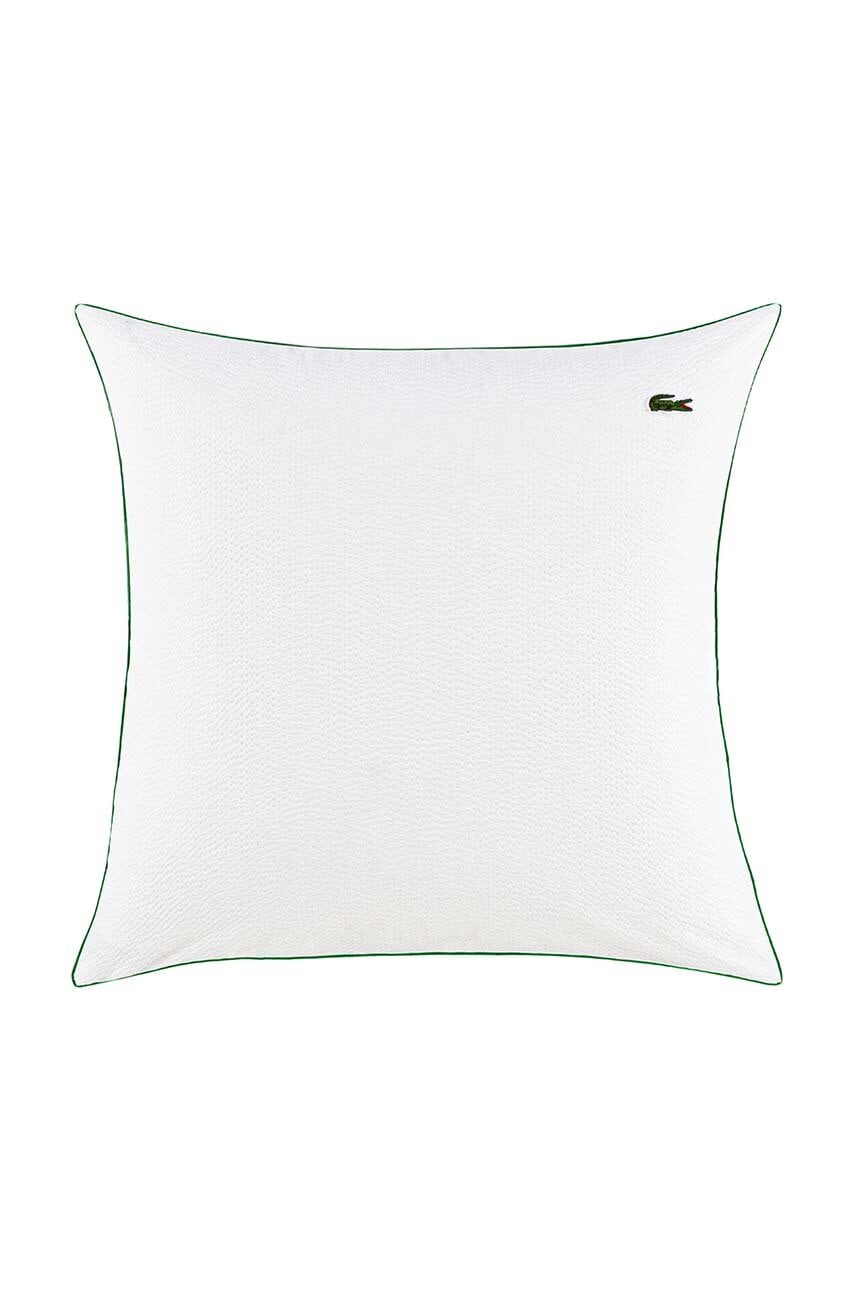 Levně Bavlněný povlak na polštář Lacoste L Tamis Blanc 65 x 65 cm