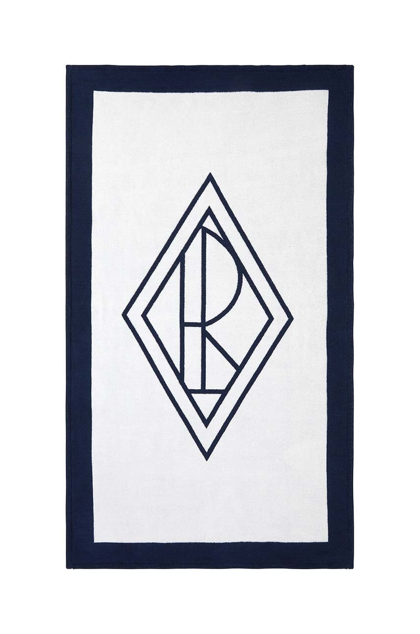 Levně Osuška Ralph Lauren Blair White / Navy 100 x 170 cm