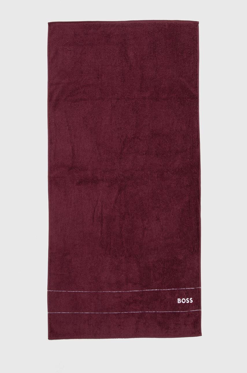 Boss pamut törölköző plain burgundy 70 x 140 cm