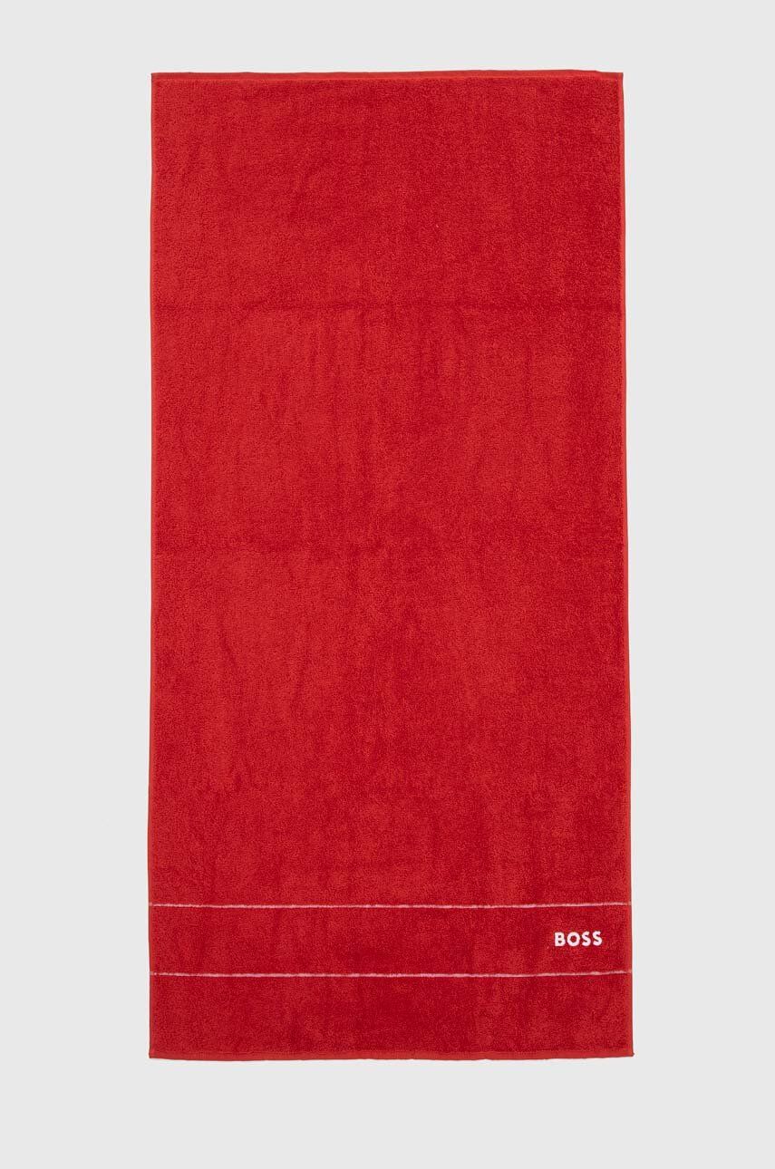 BOSS prosop din bumbac Plain Red 70 x 140 cm
