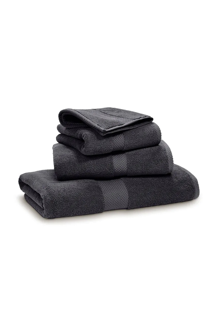 Маленькое хлопковое полотенце Ralph Lauren AVENUE Graphite 42 x 70 cm цвет чёрный 0