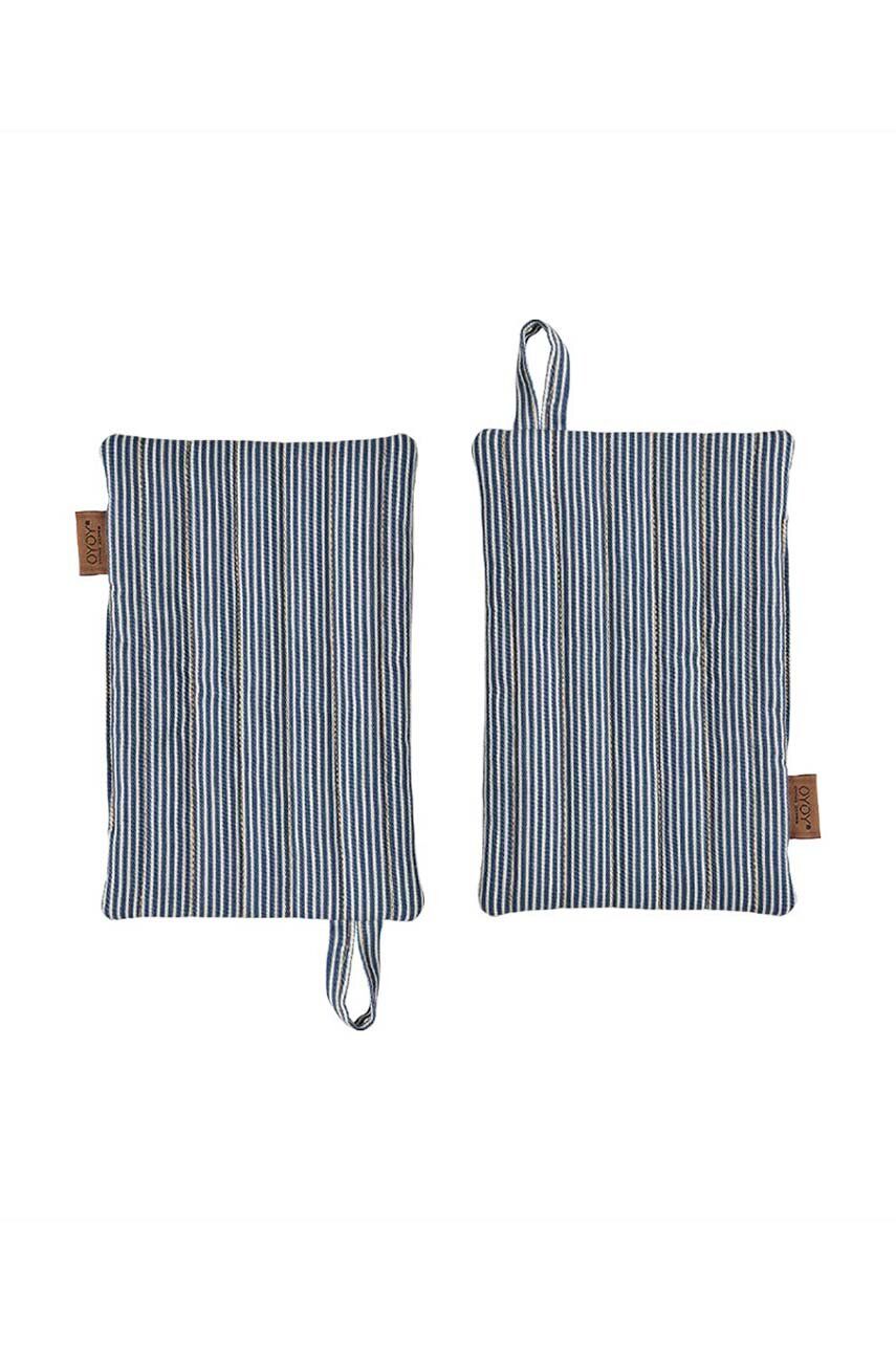 OYOY manusa de bucatarie Striped Denim 2-pack