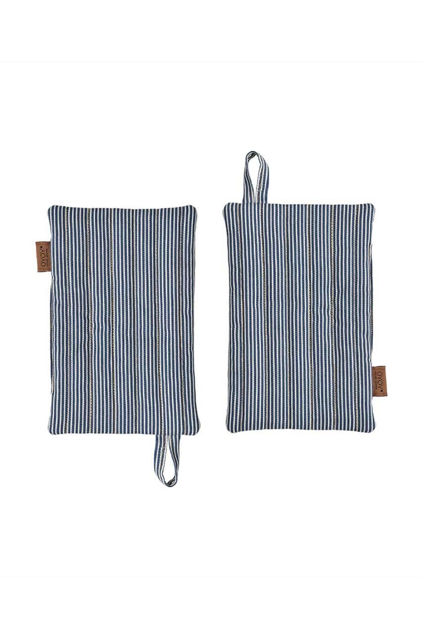 OYOY manusa de bucatarie Striped Denim 2-pack