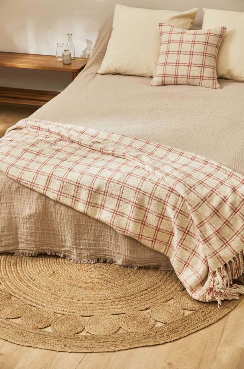 Βαμβακερή κουβέρτα Calma House Suecia 120 x 180 cm φωτογραφία