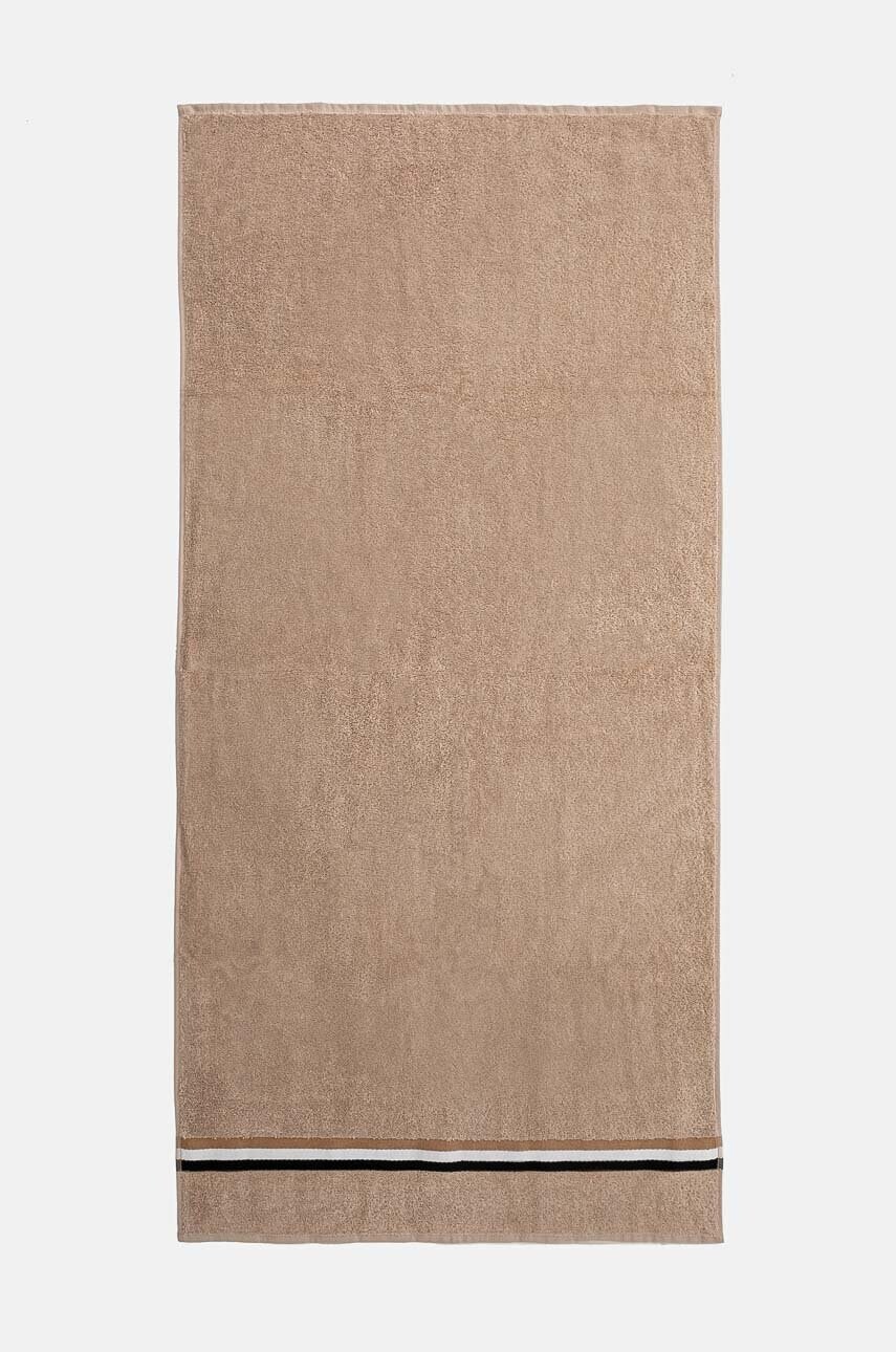 Levně Bavlněný ručník BOSS BLINEA Beige 70 x 140 cm