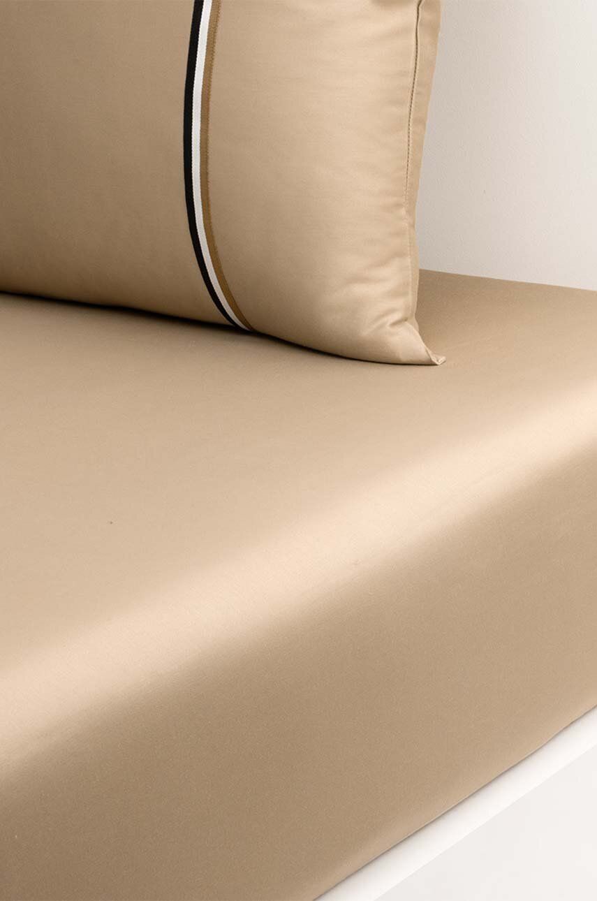 BOSS cearceaf de corp cu elastic BLINEA Beige 180 x 200 cm