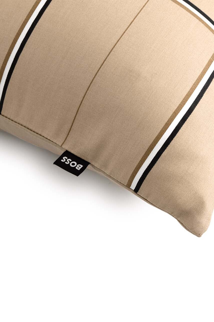 BOSS pamut párnahuzat BOSSCHEC Beige 50 x 75 cm termék 2. képe