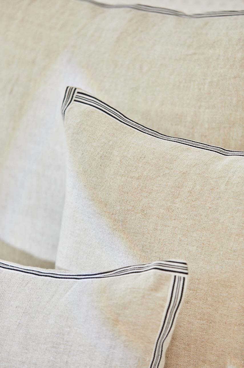 Κάλυμμα μαξιλαριού από λινό ύφασμα Calma House Conca 45 x 45 cm φωτογραφία