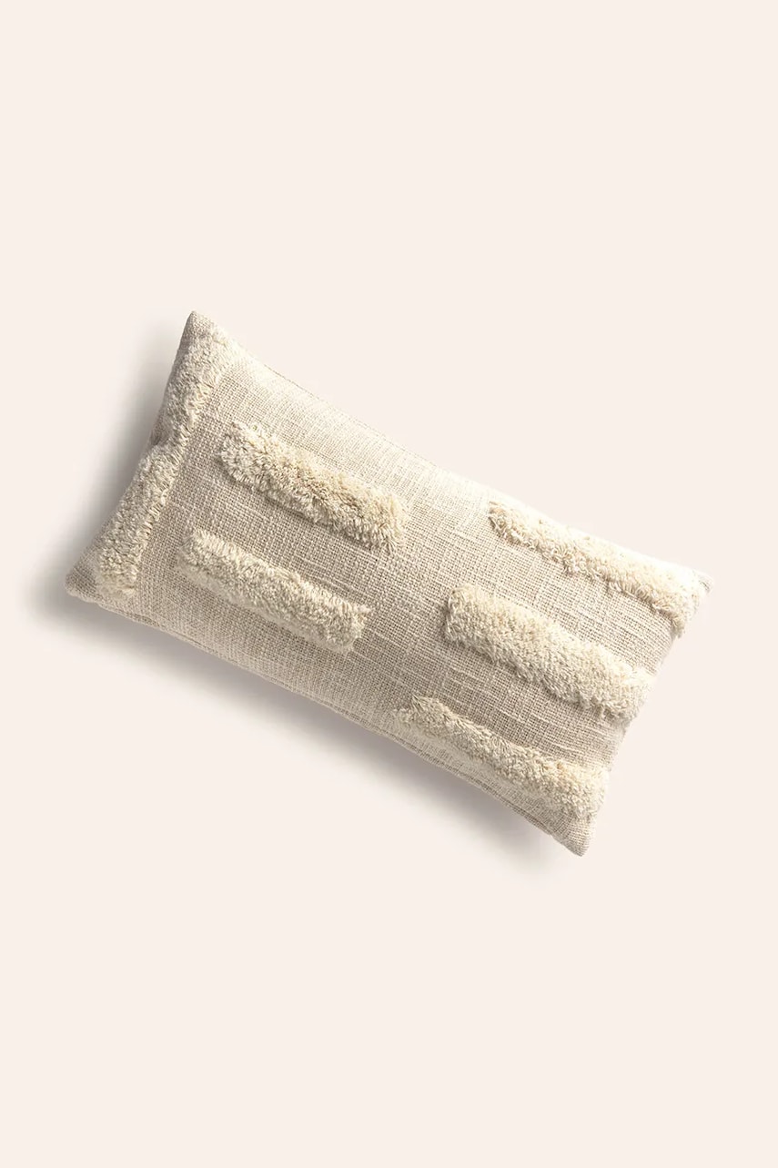 Calma House față de pernă decorativă Roma 30 x 60 cm culoarea bej