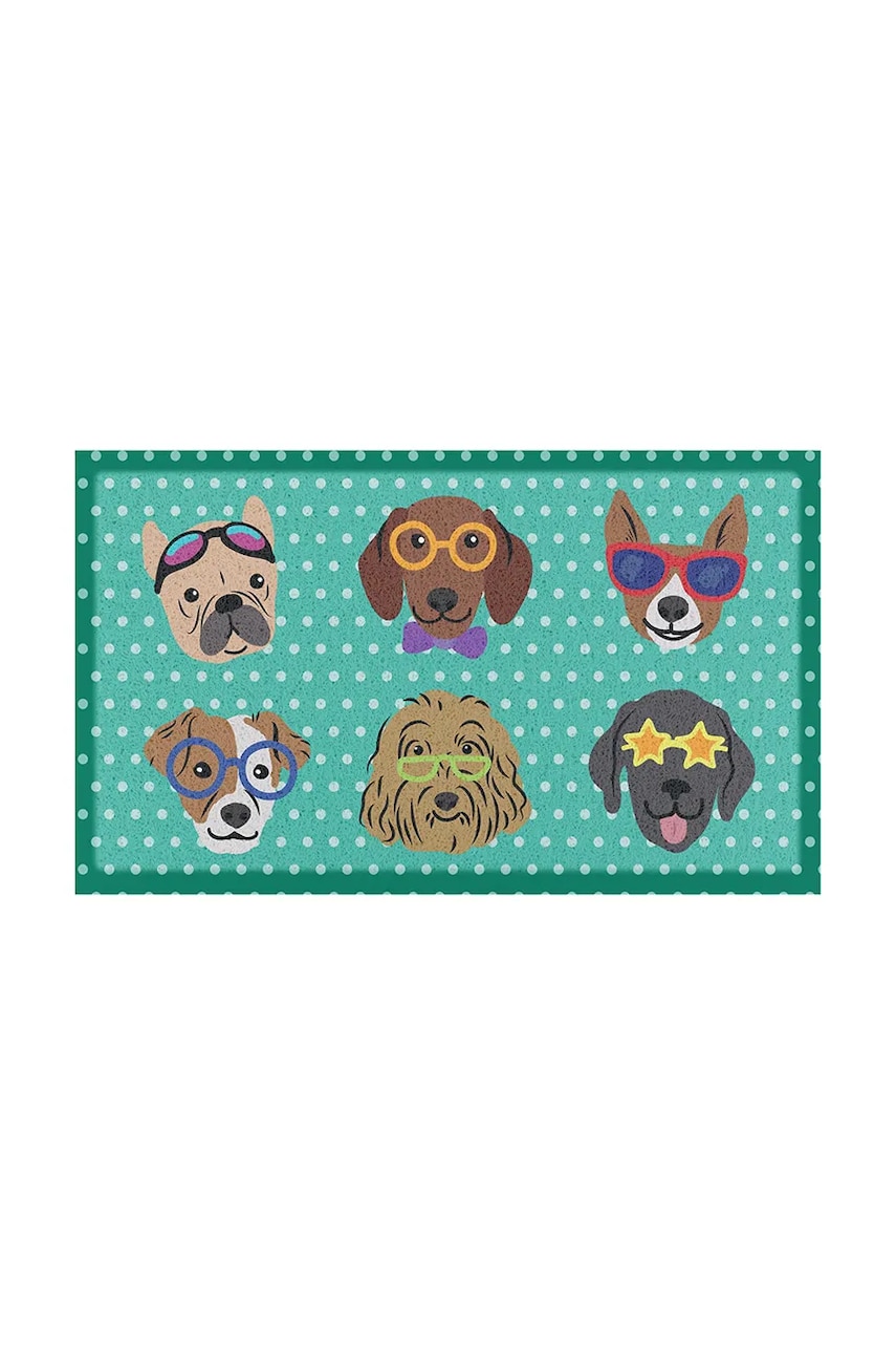 Artsy Doormats preș Dogs on Polka Dots Artsy Doormats preș Dogs on Polka Dots