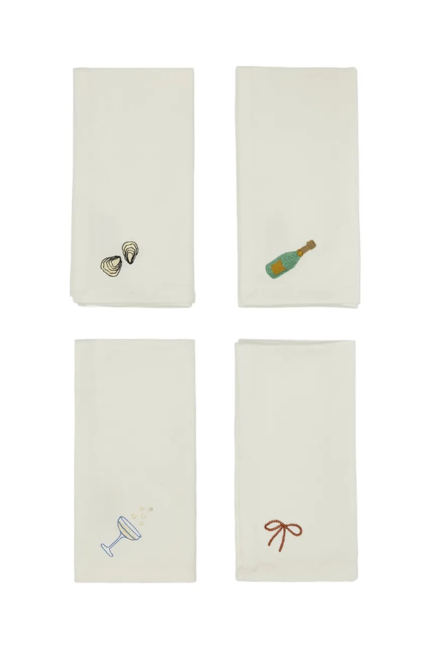 OYOY set de servetele de bumbac New Year Napkin 4-pack