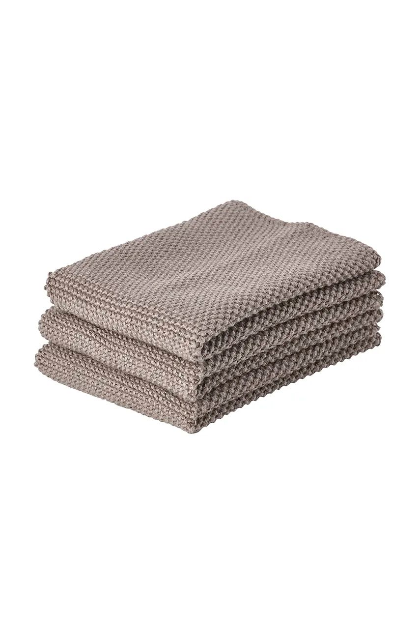 Zone Denmark un set de prosoape de bucătărie Taupe 3-pack