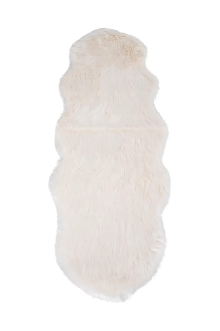 House Nordic acoperire Lambskin Artificial culoarea alb