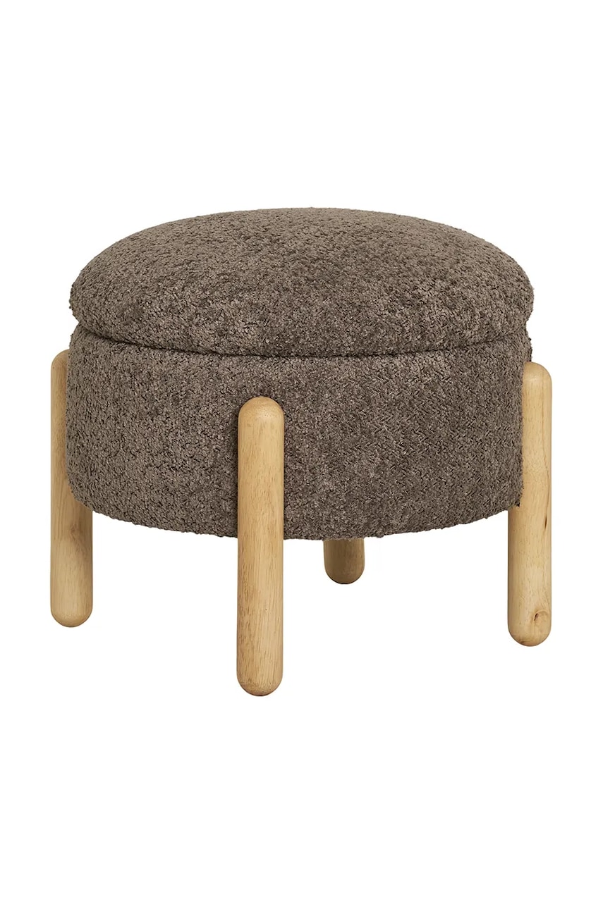 House Nordic puf cu compartiment de depozitare Medas culoarea maro