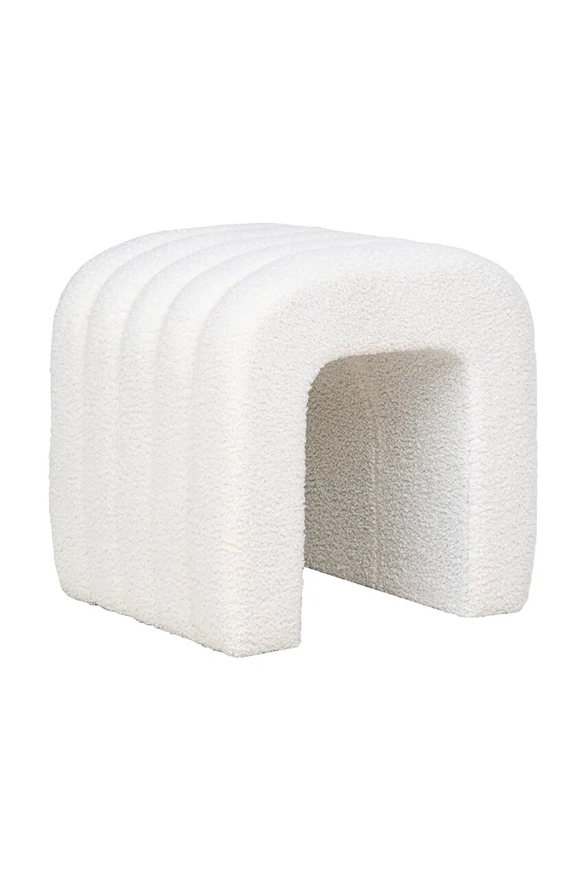 House Nordic scaun de puf Colma culoarea alb