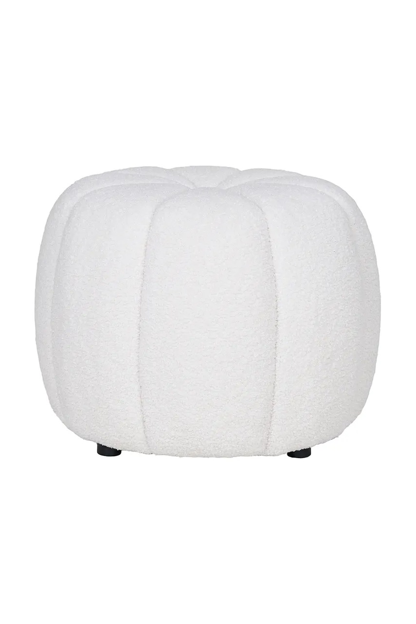 House Nordic scaun de puf Paisley culoarea alb