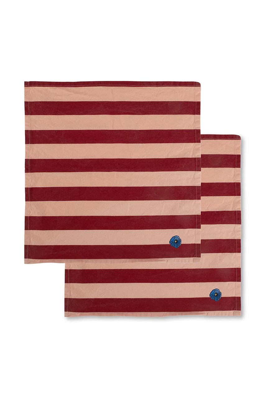 Byon set de servetele de bumbac Leya 2-pack culoarea roz