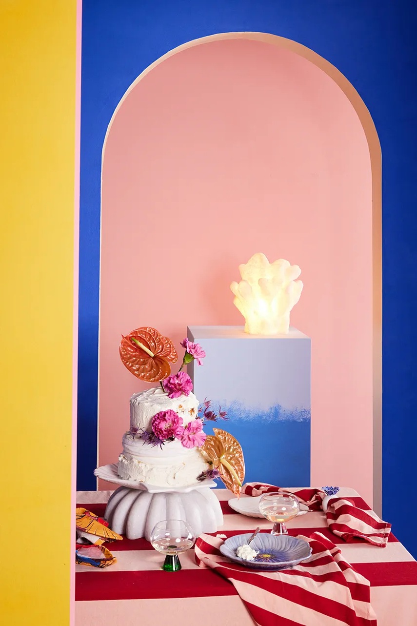 Σετ από βαμβακερές χαρτοπετσέτες Byon Leya 2-pack χρώμα: ροζ φωτογραφία