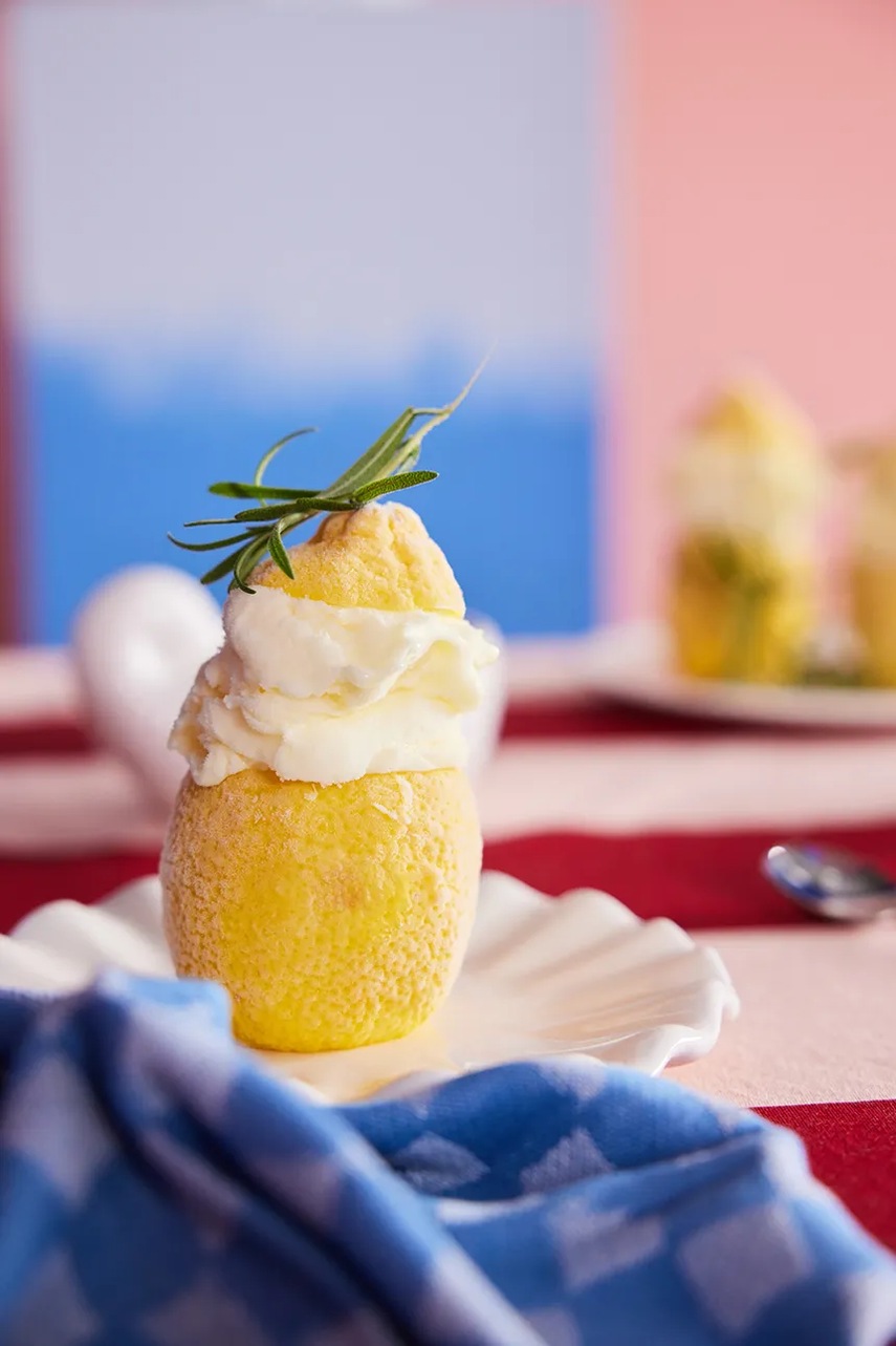 Σετ από βαμβακερές χαρτοπετσέτες Byon Checki 2-pack χρώμα: μπλε φωτογραφία