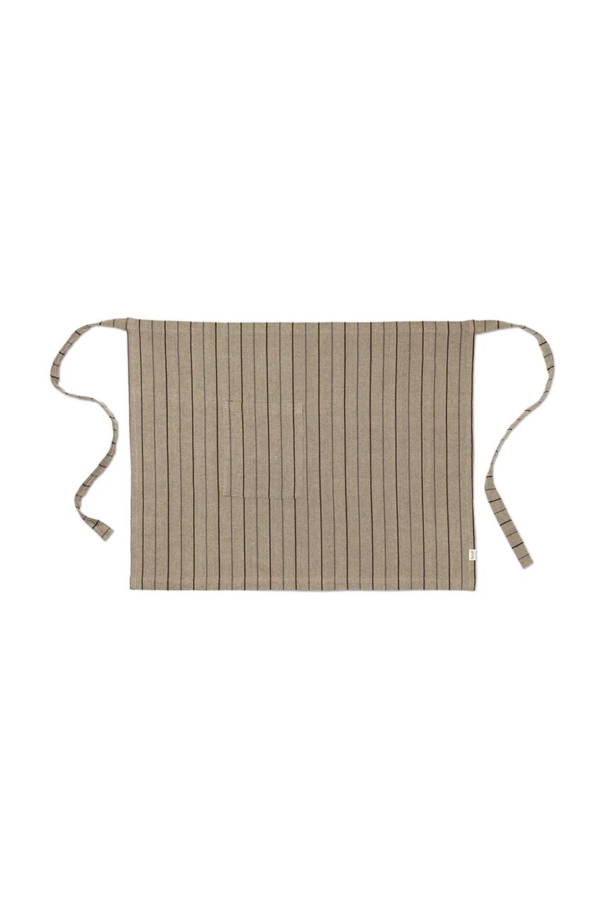 ferm LIVING șorț de bucătărie din bumbac Ito culoarea bej