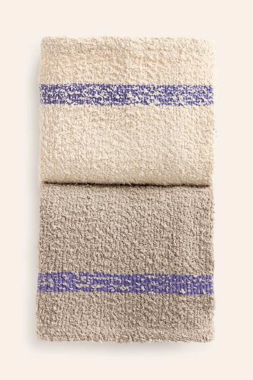 Σετ πανιά κουζίνας Calma House Vita 2-pack χρώμα: μπεζ φωτογραφία