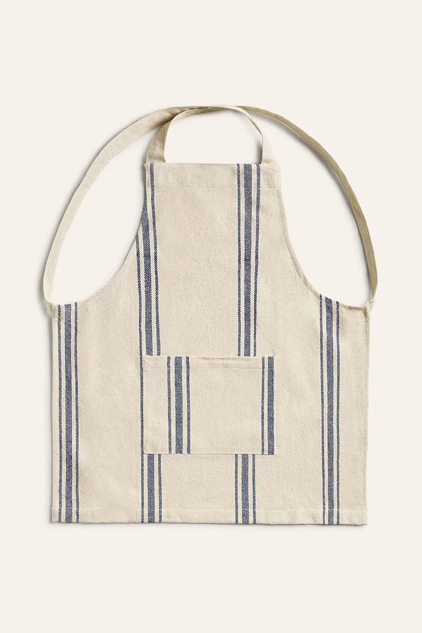 Calma House șorț de bucătărie din bumbac culoarea bej