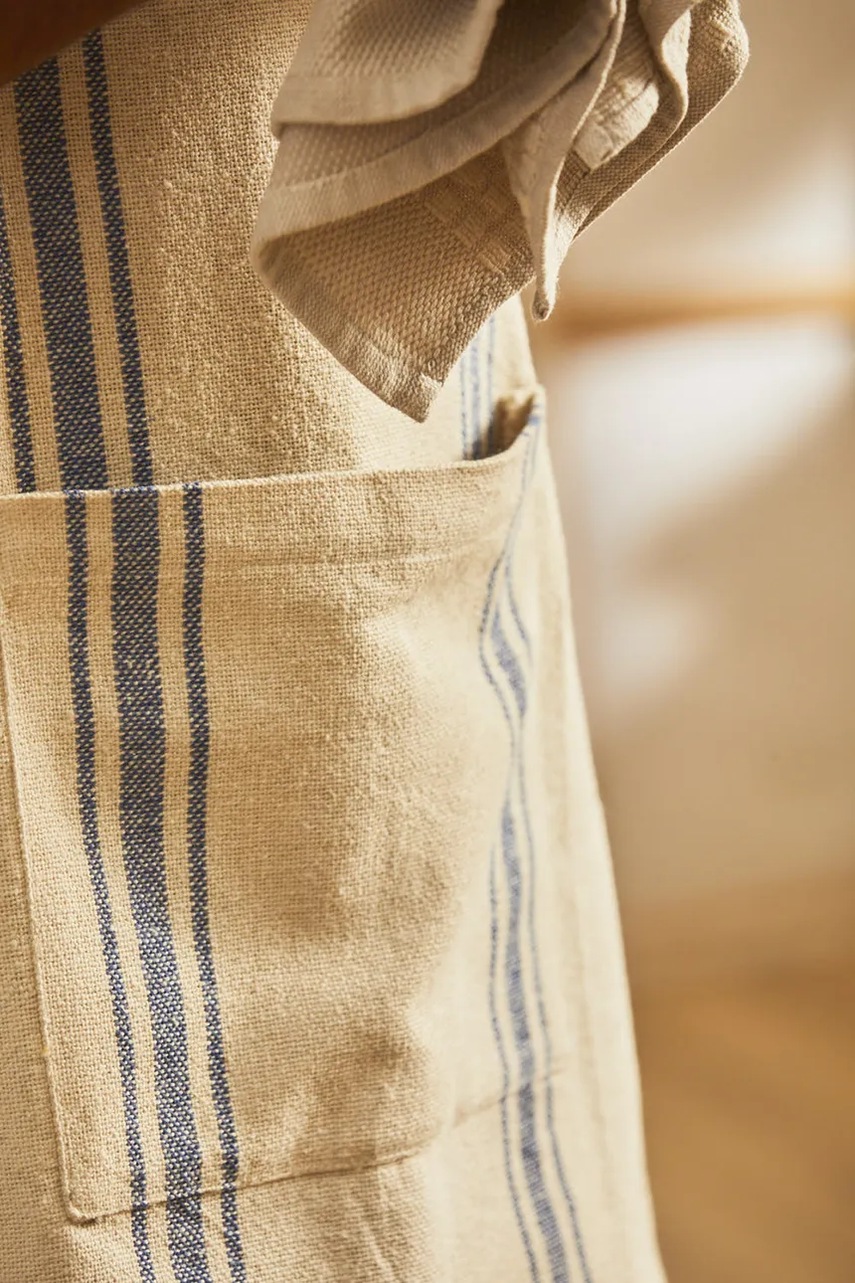 Βαμβακερή ποδιά κουζίνας Calma House χρώμα: μπεζ φωτογραφία