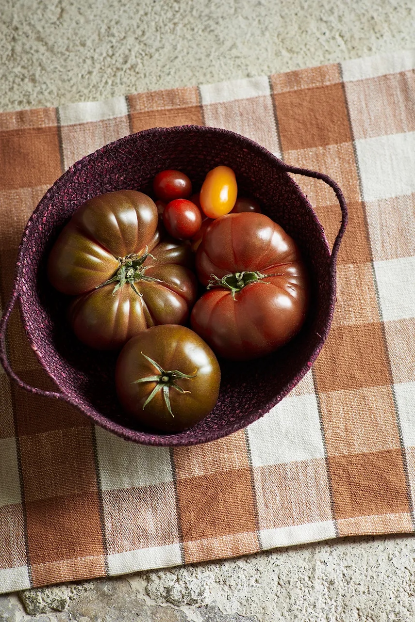 Сервировочный коврик под тарелку цвет оранжевый