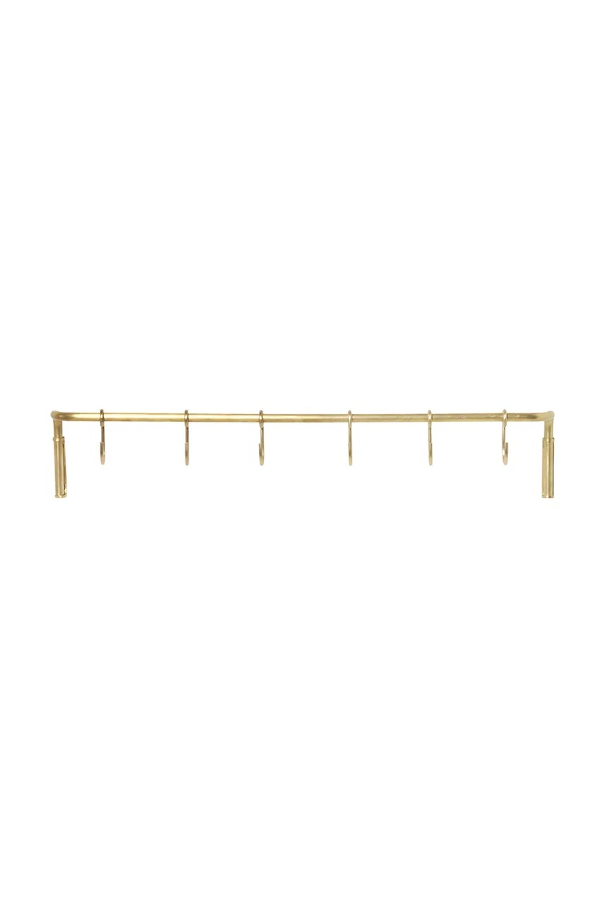 ferm LIVING umeraș de perete Kitchen Rod 55 cm culoarea galben