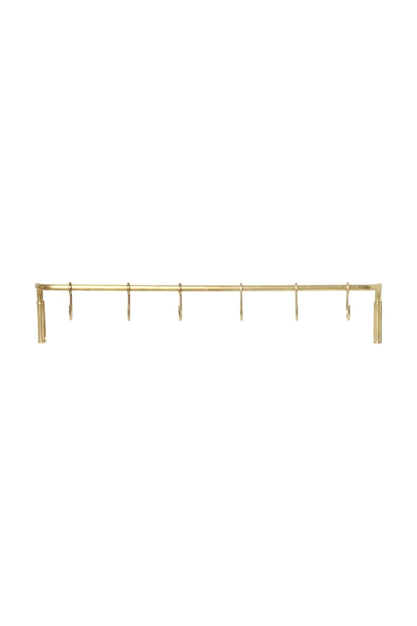 ferm LIVING umeraș de perete Kitchen Rod 55 cm culoarea galben