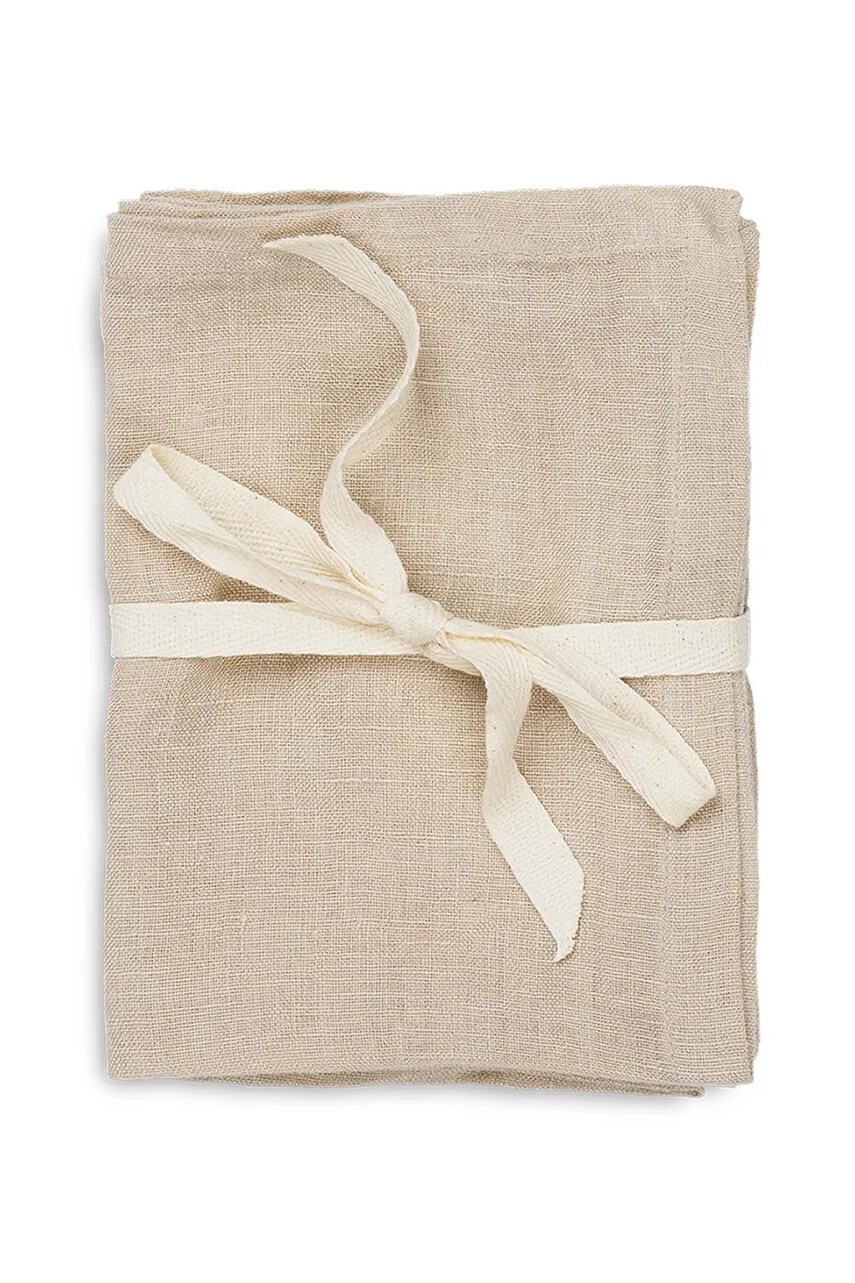 Levně Talířová podložka ferm LIVING Linen Placemat 2-pack béžová barva