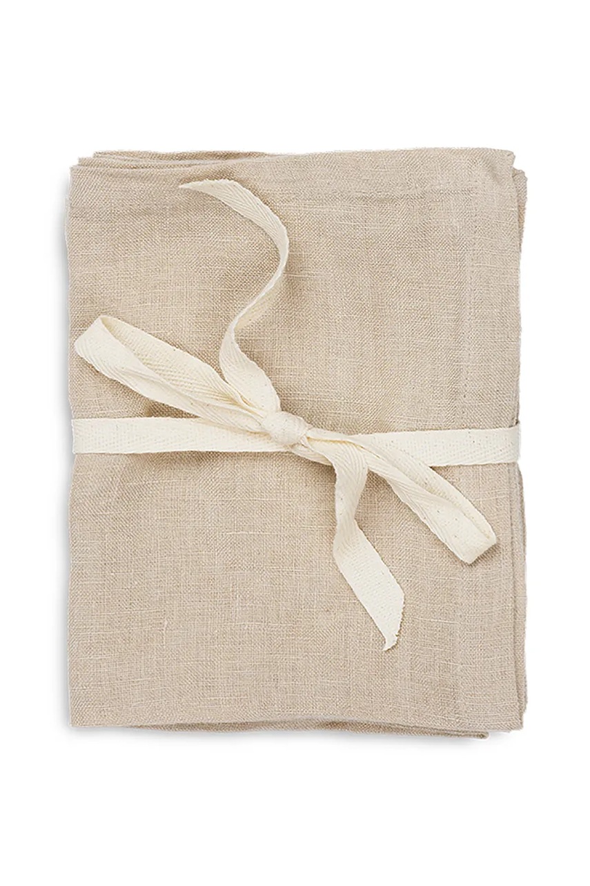 ferm LIVING șervetele Linen Napkins 2-pack culoarea bej