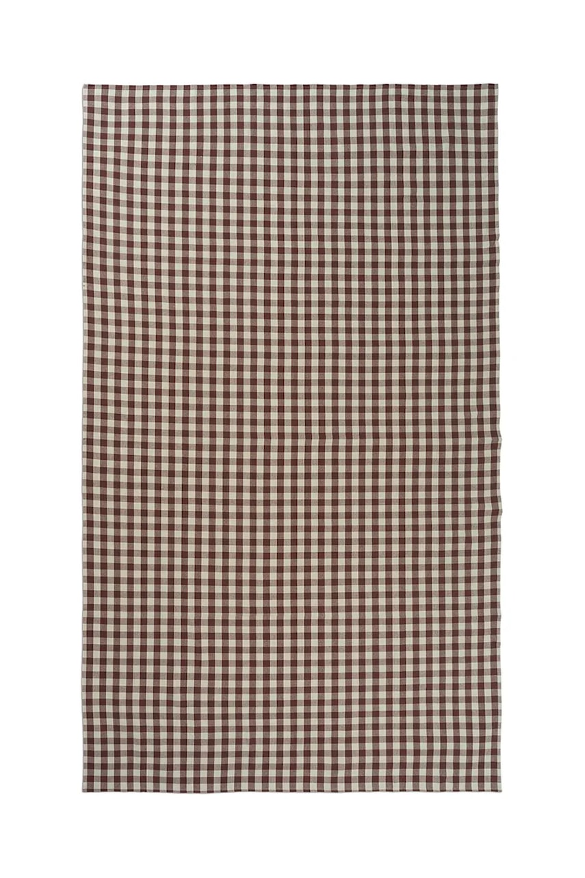 ferm LIVING față de masă din bumbac Bothy 150 x240 cm culoarea maro