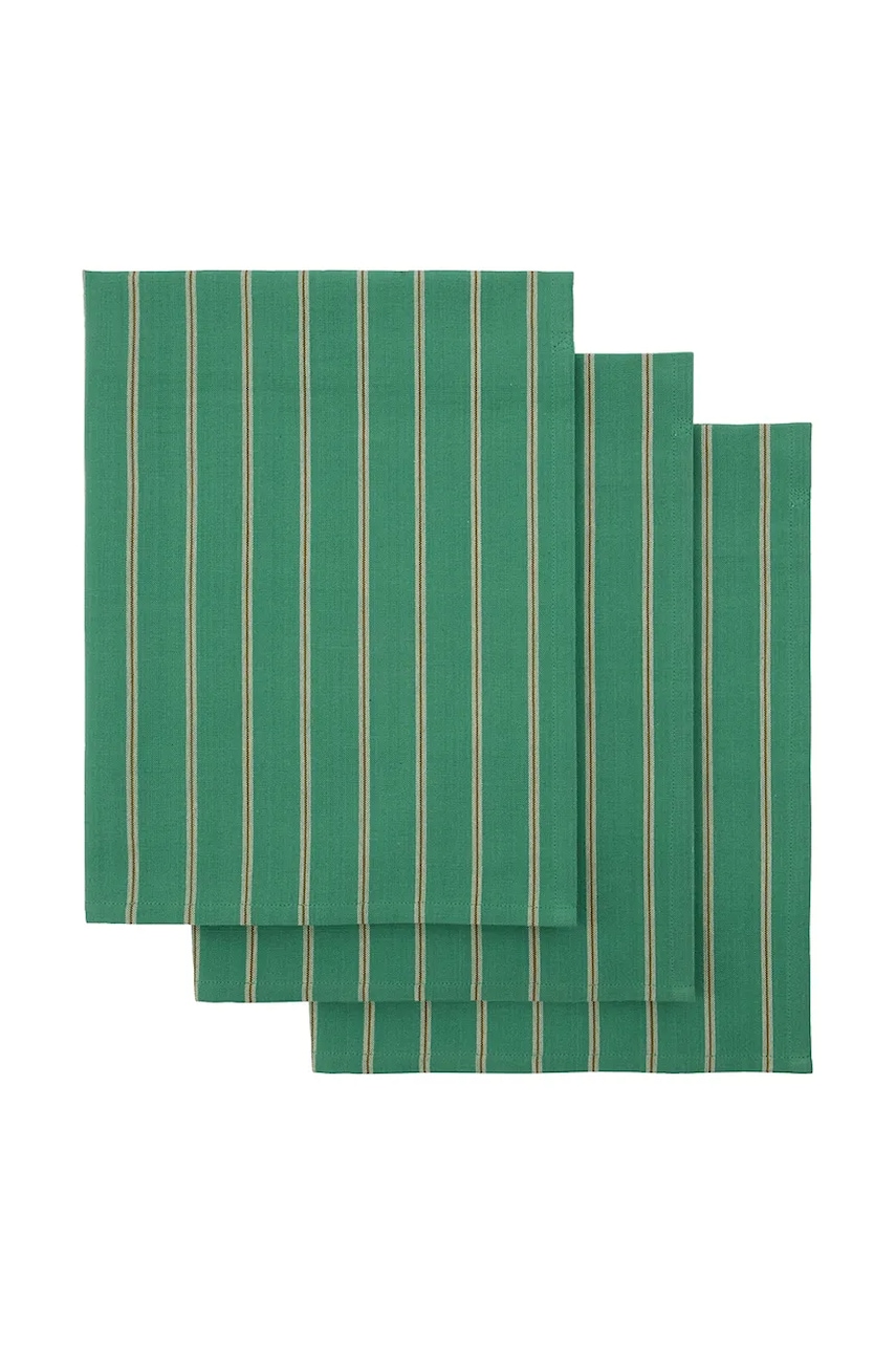 House Doctor set de carpe de bucatarie HDCook 75 x 55 cm 3-pack culoarea verde