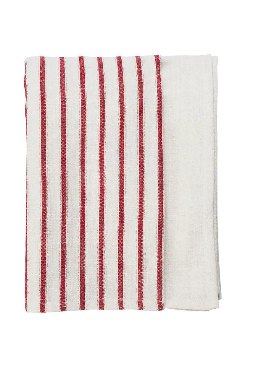 Скатерть с хлопком Madam Stoltz 120 x 220 cm цвет красный