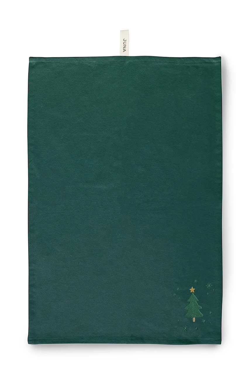Juna prosop de bucătărie de Crăciun Christmas Fable Tea 50 x 70 cm culoarea verde