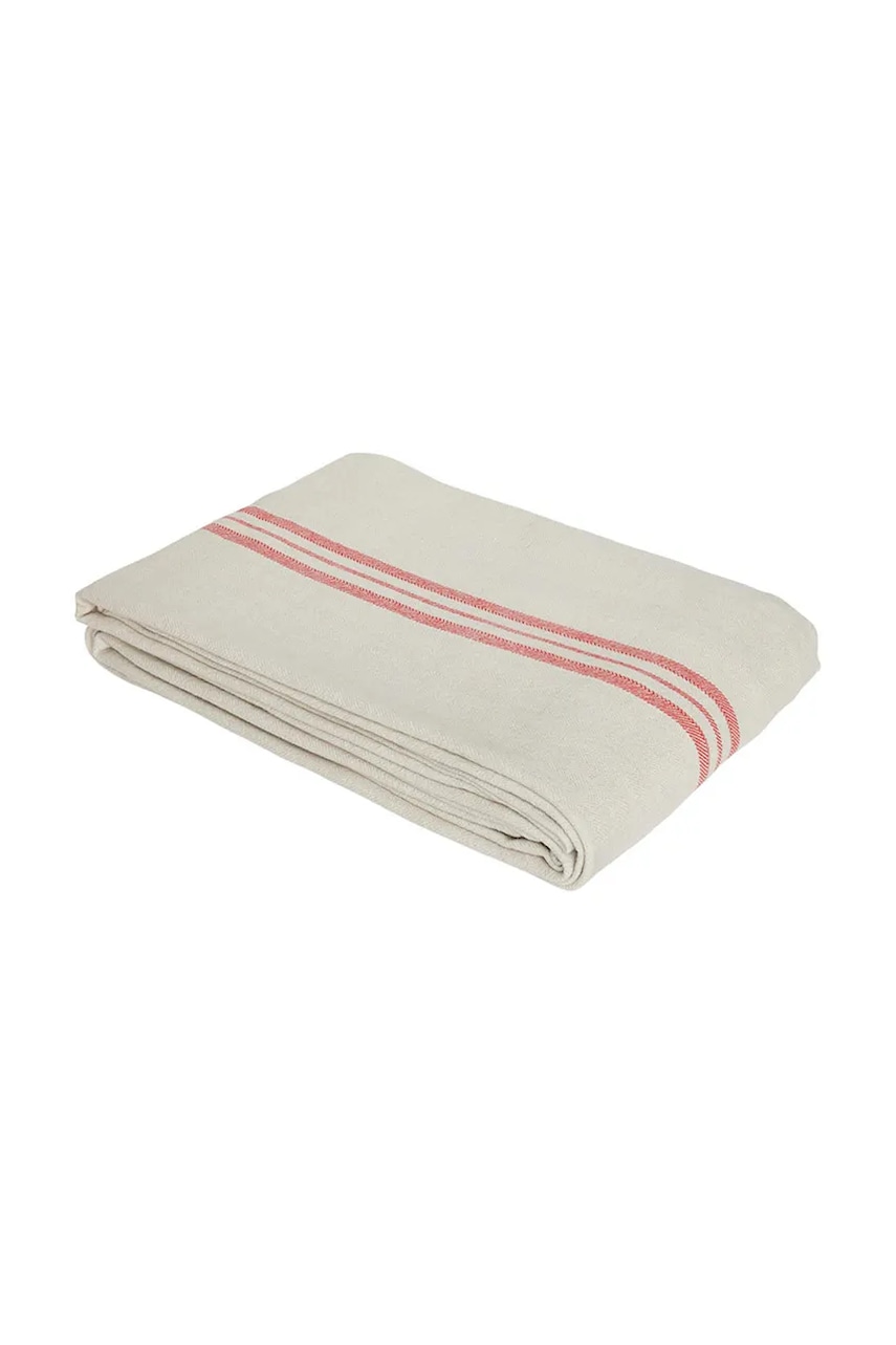 OYOY față de masă din bumbac Linu 260 x 140 cm culoarea roșu