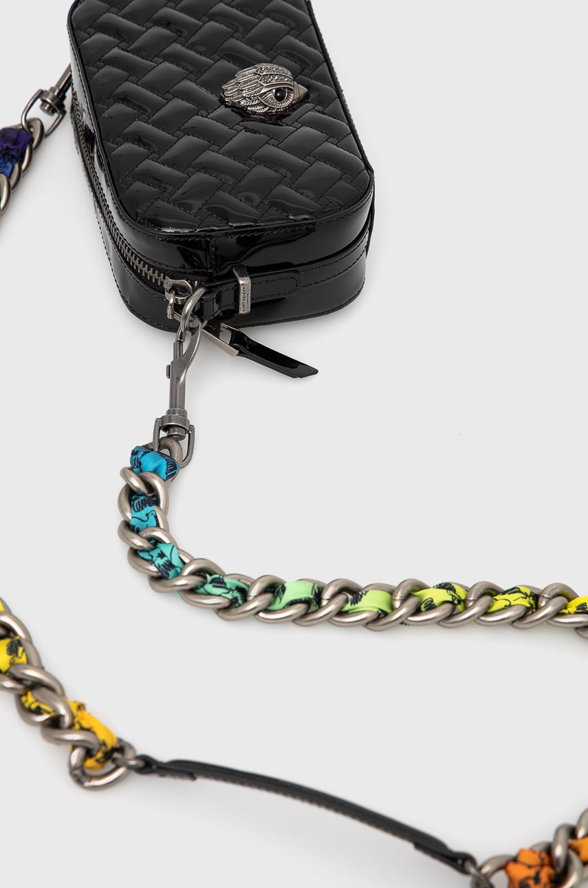 

Шкіряна сумочка Kurt Geiger London колір чорний