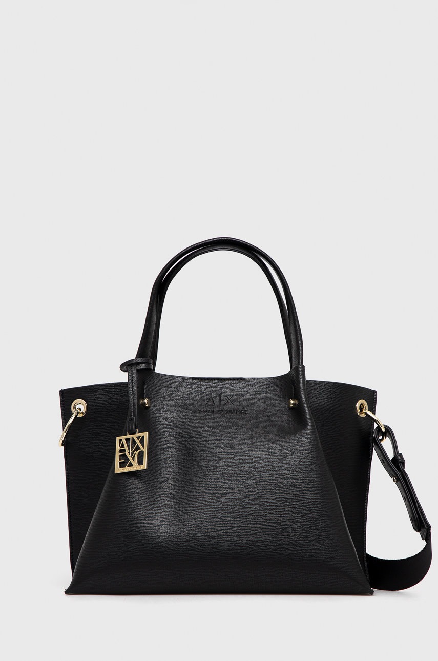 

Чанта Armani Exchange в черно, Черен