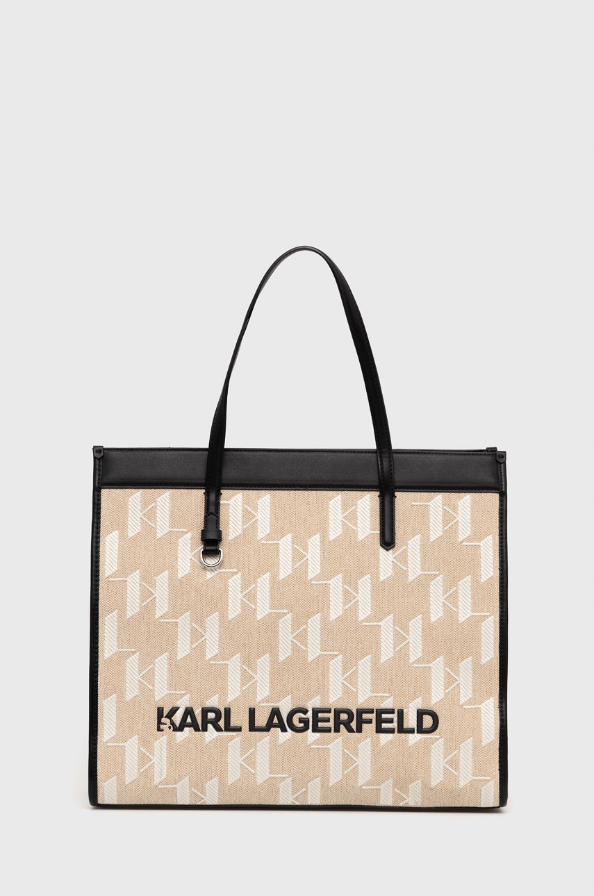 

Чанта Karl Lagerfeld в бежово, Бежов