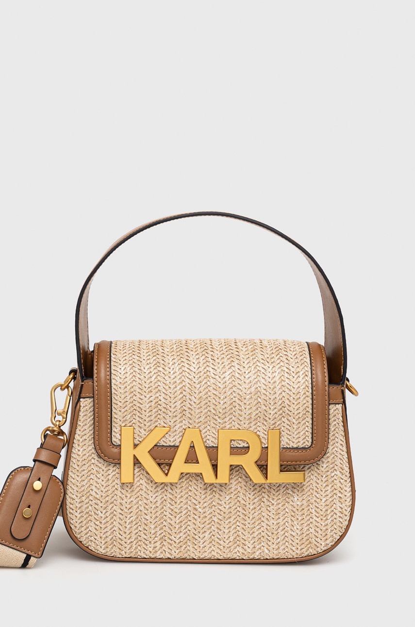 

Чанта Karl Lagerfeld в бежово, Бежов