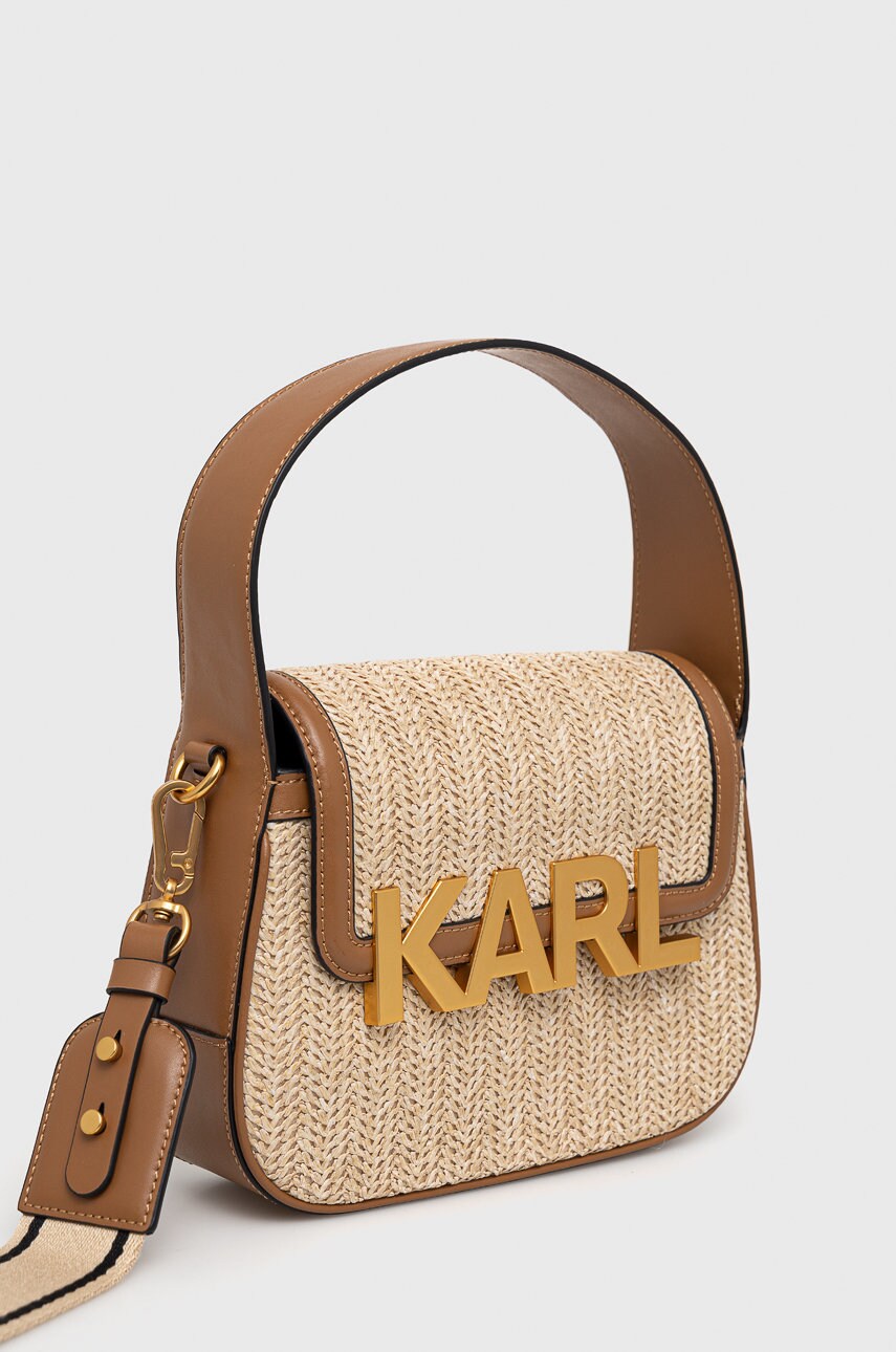 

Сумочка Karl Lagerfeld колір бежевий