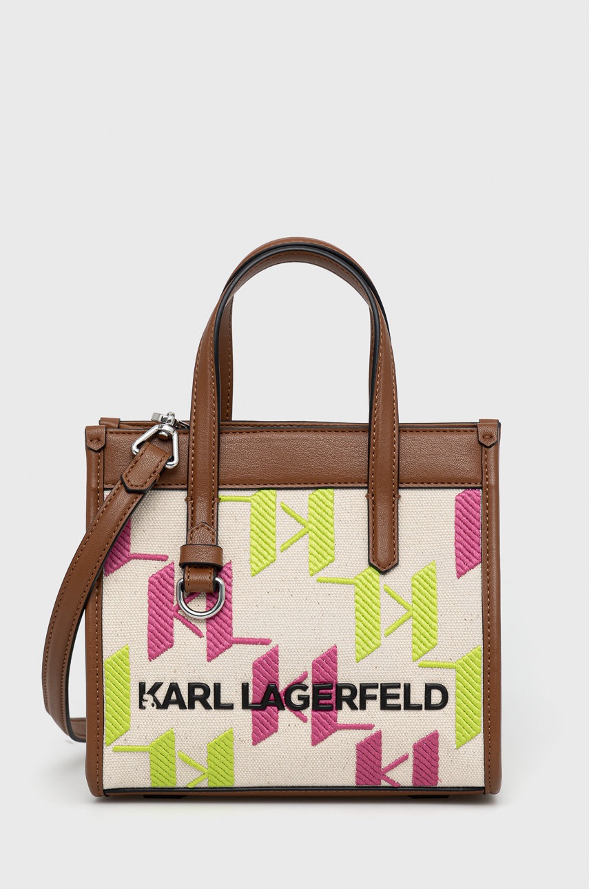 

Чанта Karl Lagerfeld в бежово, Бежов