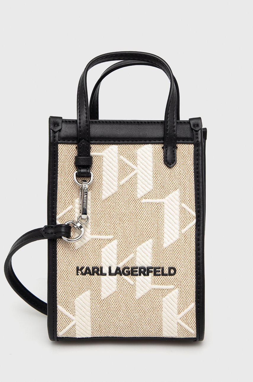 

Чанта Karl Lagerfeld в бежово, Бежов