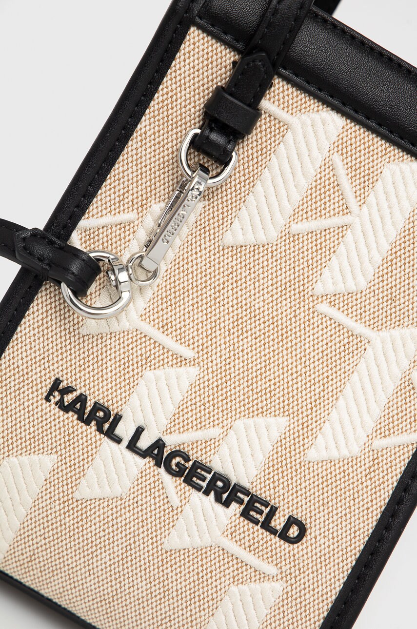 

Сумочка Karl Lagerfeld колір бежевий